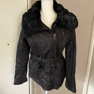Fur collar jacket